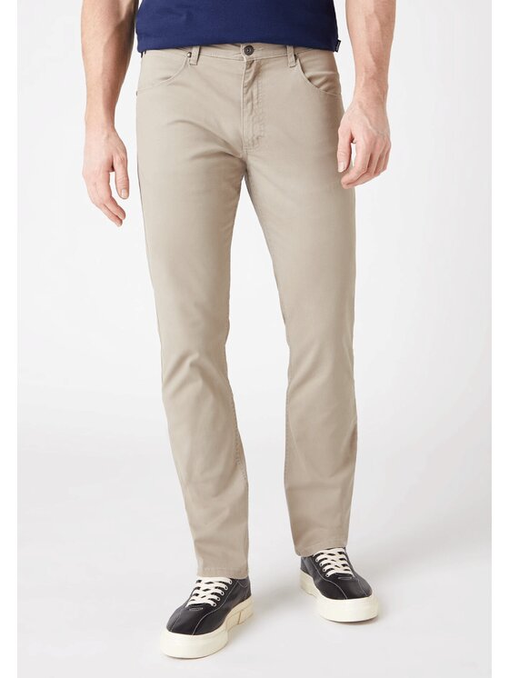 Wrangler Wrangler Pantaloni di tessuto STRAIGHT Beige Regular Fit