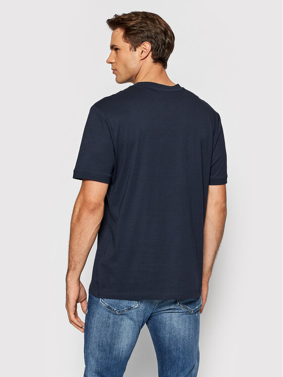 HUGO Hugo Tričko Diragolino212 50447978 Tmavomodrá Regular Fit