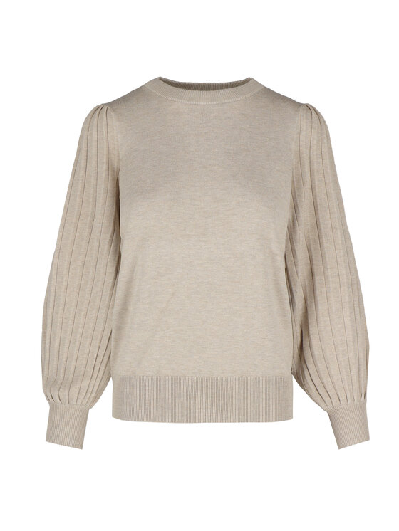 Volcano Volcano Sweter S-MONKI Beżowy Regular Fit