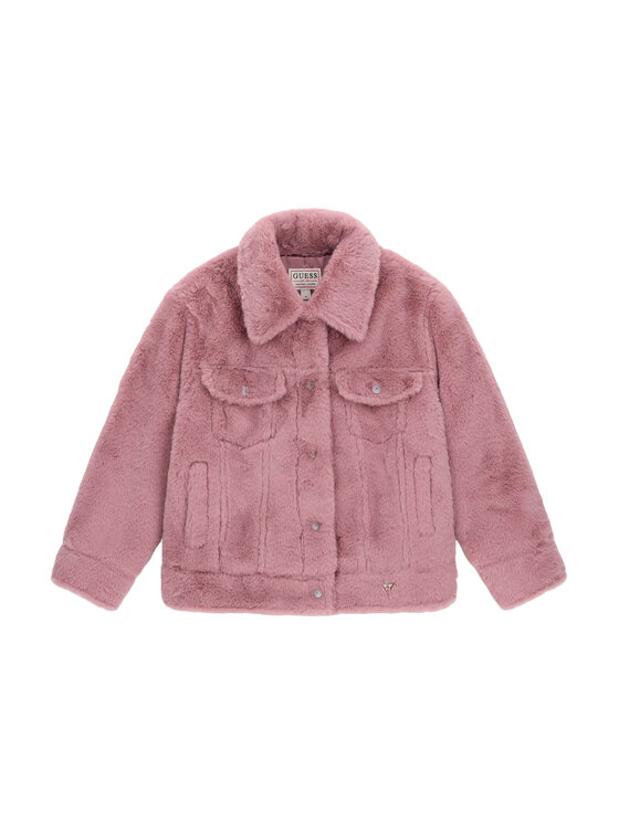 Guess Guess Pelzmantel J6YL13 K4223 Rosa Regular Fit