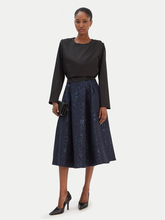 Rinascimento Rinascimento Bluză CFC0126404003 Negru Regular Fit