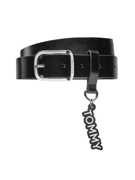 Tommy Jeans Ženski Pas Tjw City Girl Belt AW0AW16103 Črna