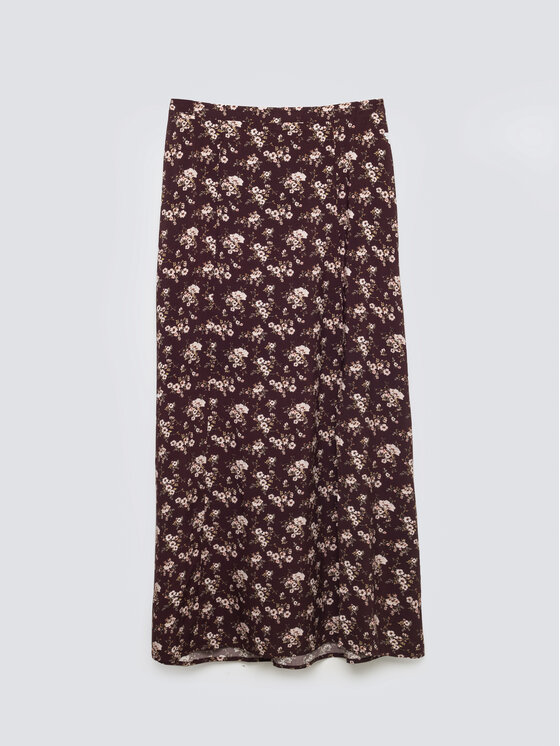 BIG STAR BIG STAR Spódnica midi SHIMENITA Brązowy Basic Fit