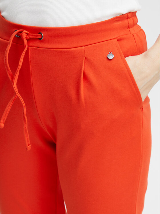 Fransa Fransa Штани з тканини 20605622 Червоний Regular Fit