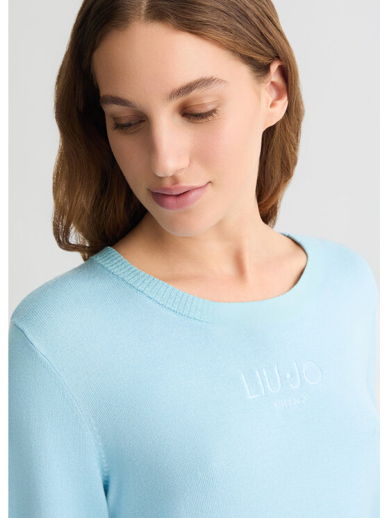 Liu Jo Liu Jo Bluzka TA5060MS49I34411 Błękitny Regular Fit