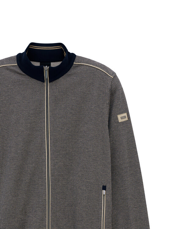 Bugatti Bugatti Strickjacke 8750-15142E Dunkelblau Regular Fit