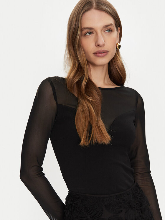 Rinascimento Rinascimento Body CFC0121148003 Negru Slim Fit