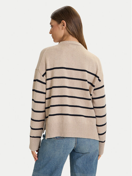 Guess Jeans Guess Jeans Sveter W5BR03 Z3HM1 Béžová Relaxed Fit