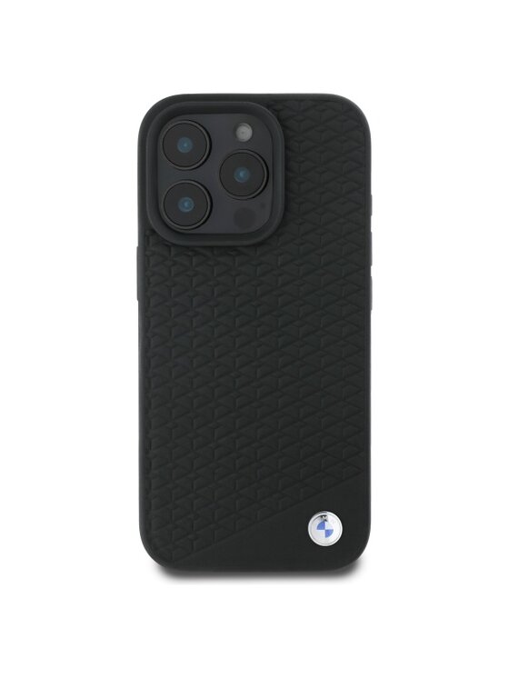 BMW Motorsport BMW Motorsport Etui na telefon Sign Leather Diamond Metal Logo Czarny
