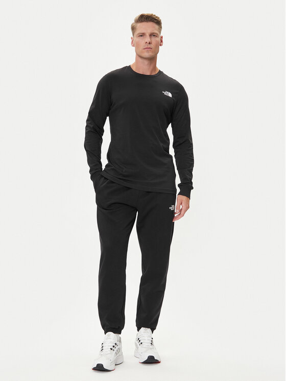 The North Face The North Face Majica dugih rukava Easy NF0A8A6F Crna Regular Fit