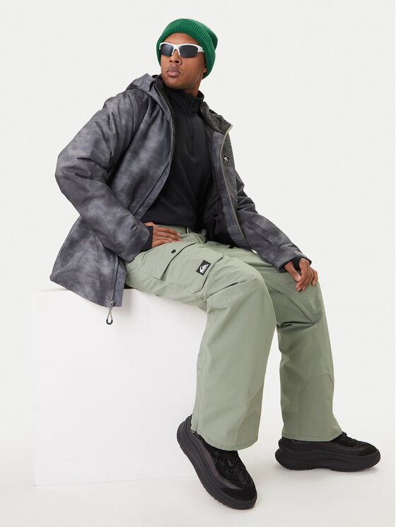 Quiksilver Quiksilver Snieglenčių kelnės Utility EQYTP03220 Žalia Modern Fit