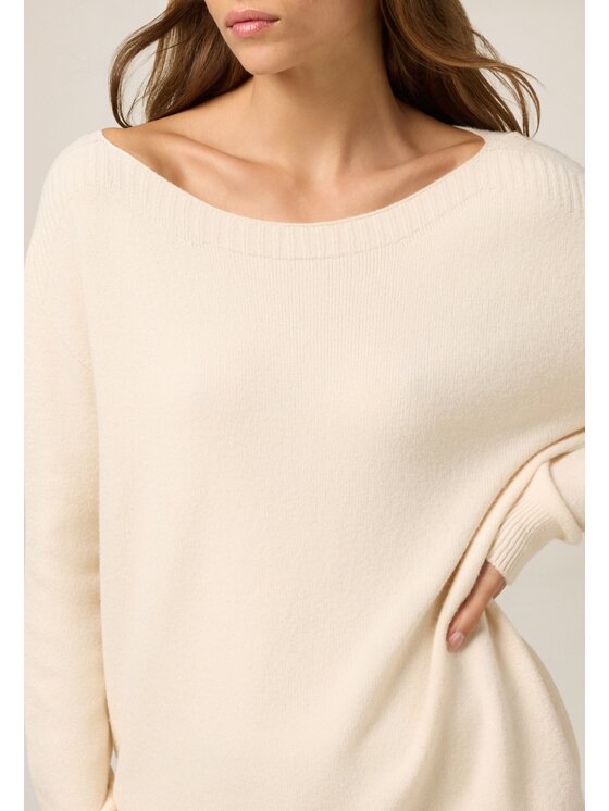 Oltre Oltre Cardigan M051E002037N002 Bianco Regular Fit