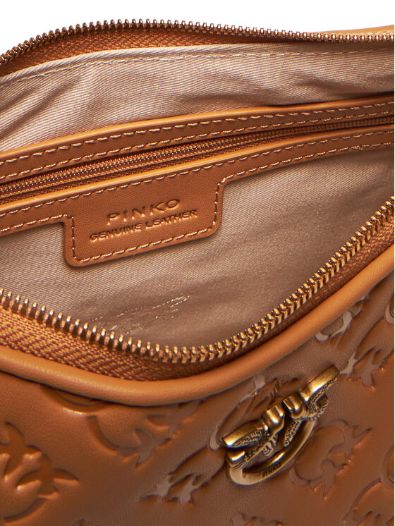 PINKO PINKO Handtasche Half Moon Mini Fl PE 25 PLTT 102790 A1YB Braun