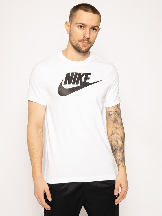 Nike Nike T-Shirt Icon Futura AR5004 Biały Regular Fit