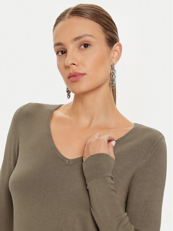 ONLY ONLY Sweter Venice 15333990 Brązowy Regular Fit