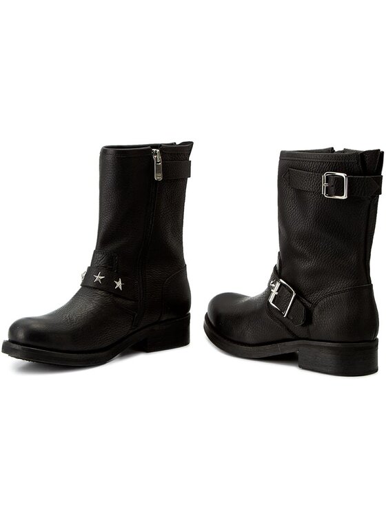 Tommy Hilfiger Tommy Hilfiger Botki Gigi Hadid Biker Boot FW0FW01489 Czarny