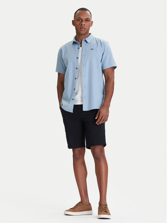 Quiksilver Quiksilver Marškiniai Mw Premium Stretch EQYWT04623 Žydra Regular Fit