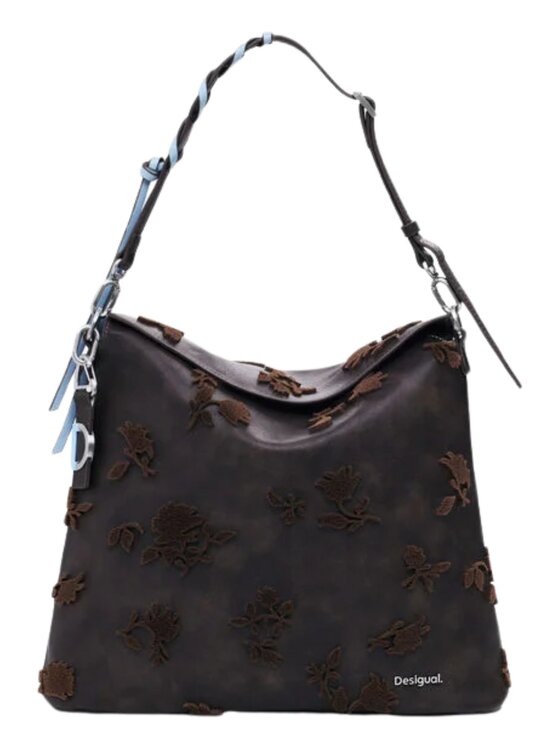 Desigual Desigual Zaino BACK_STENCIL FLOCADO JERSEY 2.0 MINI Marrone