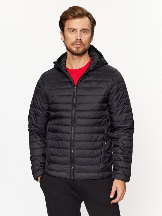 4F 4F Преходно яке 4FAW23TDJAM240 Черен Regular Fit