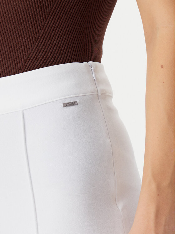 Guess Guess Pantaloni di tessuto W4YB01KCBO2 Bianco Slim Fit