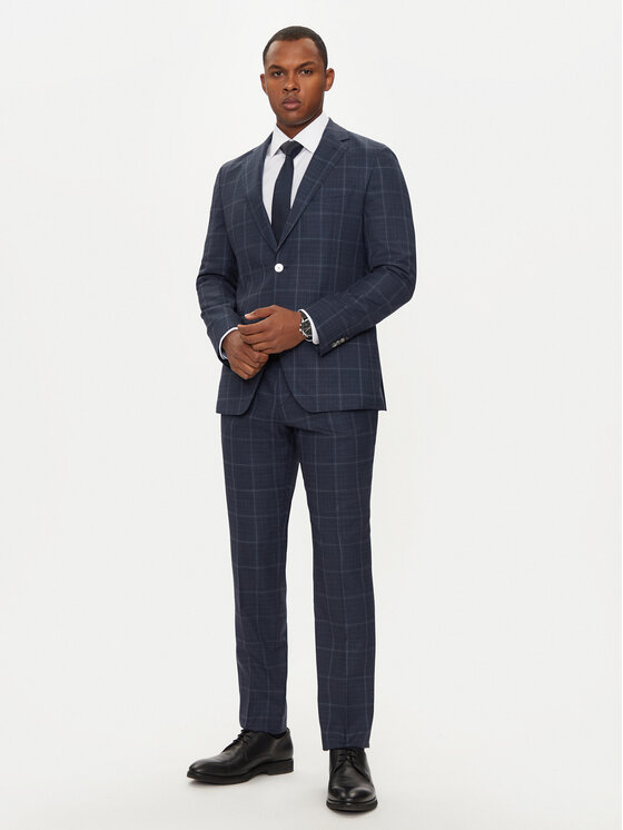 BOSS Boss Costum C-Huge 50521650 Bleumarin Slim Fit