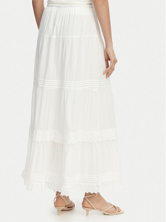Vero Moda Vero Moda Maxi sukně Sandy 10345282 Bílá Regular Fit