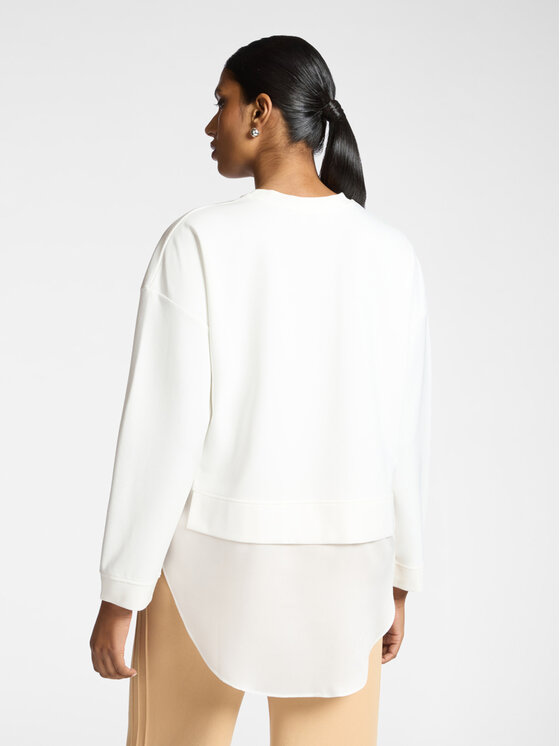 Elena Mirò Elena Mirò Maglione G883Z000537N011 Bianco Boxy Fit