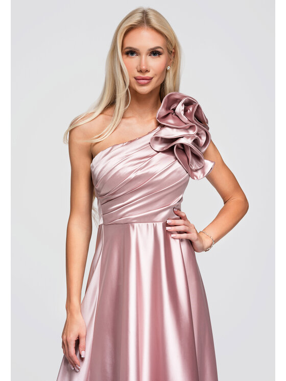 Ombre Ombre Sukienka wieczorowa LA-OM-DLR362 Różowy Regular Fit