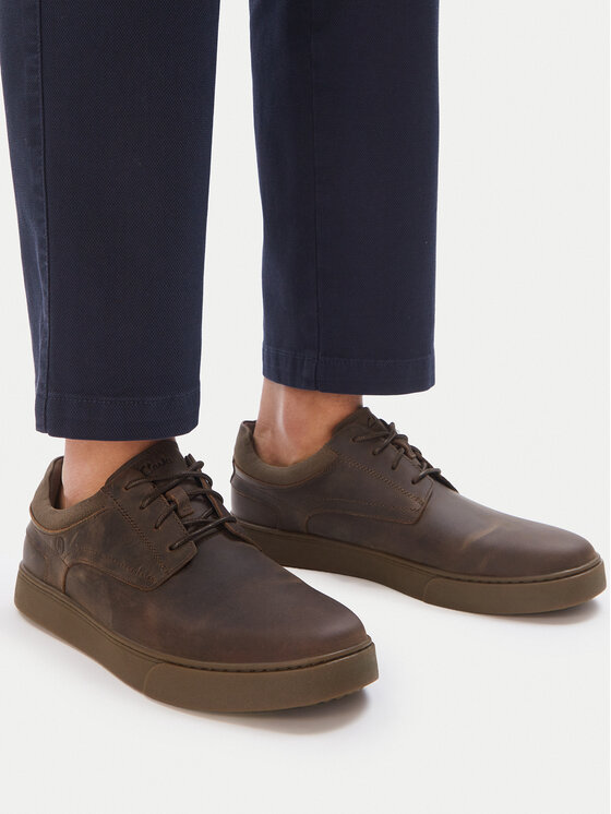 Clarks Clarks Sneakersy Lydford Lo 26320144 Brązowy