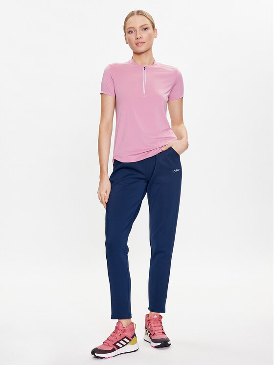 CMP CMP Cyklistické tričko 33N6406 Růžová Regular Fit