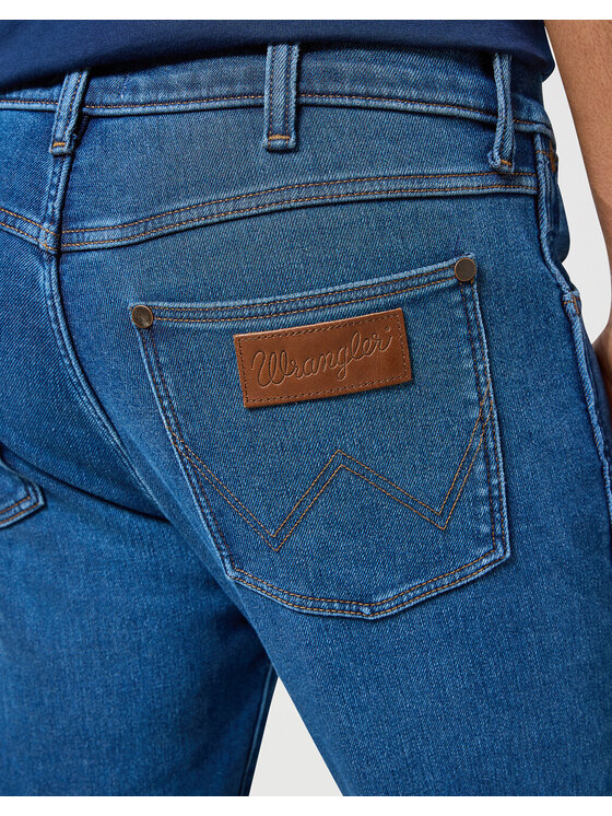 Wrangler Wrangler Jeansy LARSTON Niebieski Slim Fit