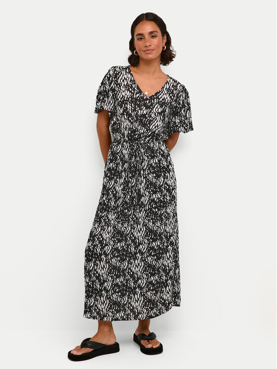 Kaffe Kaffe Nyári ruha Amber 10508624 Fekete Relaxed Fit