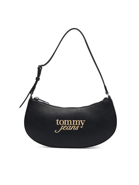 Tommy Jeans Geantă Tjw Must Shoulder Bag AW0AW19047 Negru