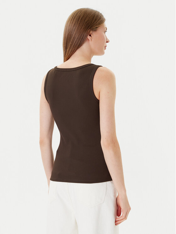 Guess Guess Top W5YP00 KCXJ2 Hnědá Regular Fit
