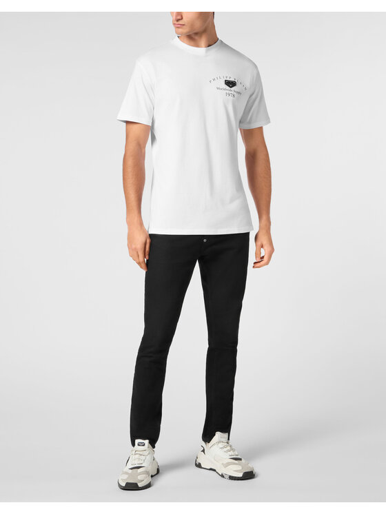PHILIPP PLEIN PHILIPP PLEIN T-Shirt 23463 Biały Regular Fit