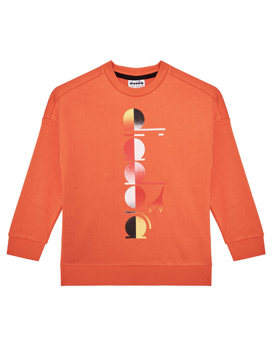 Diadora Felpa Jb. Sweatshirt Crew Diadora Club 102.177125 Arancione Comfort  Fit • Modivo.it