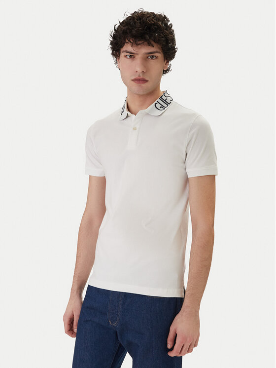 Guess Guess Pólóing M6GP66 K3070 Fehér Slim Fit