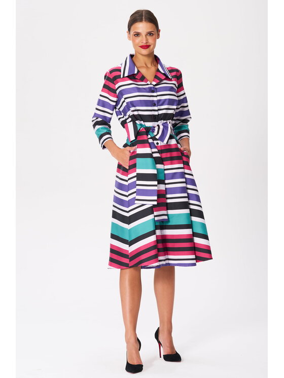 CASTELLANI CASTELLANI Sukienka Kamille Zielony Regular Fit
