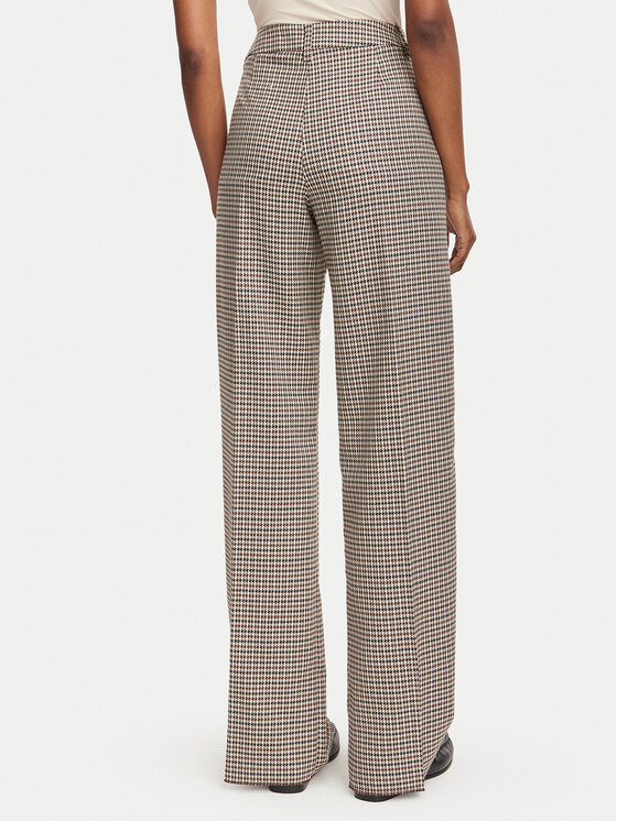 Marella Marella Pantaloni din material Emme by Marella Amato 2625136141 Bej Wide Leg