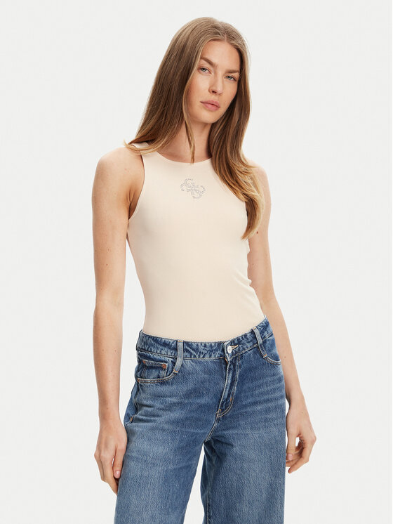 Guess Guess Top W5GP57 KCV52 Bej Regular Fit