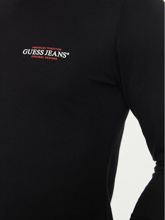 Guess Jeans Guess Jeans T-Shirt 166061 Μαύρο Classic Fit