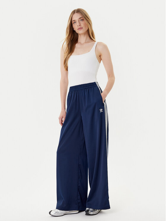 adidas adidas Melegítő alsó adicolor Satin JD0881 Sötétkék Wide Leg