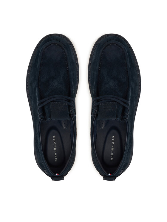 Tommy Hilfiger Tommy Hilfiger Κλειστά παπούτσια Comfort Nubuck Moc Toe Shoe FM0FM05975 Σκούρο μπλε