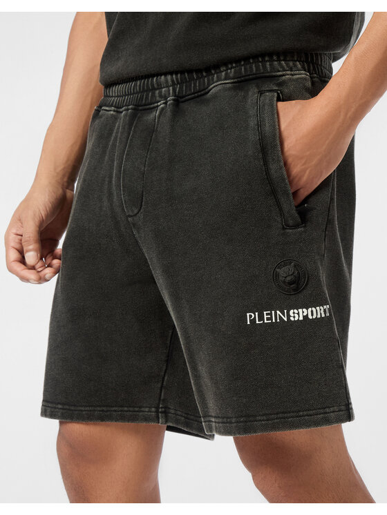 Plein Sport Plein Sport Pantaloncini 28075 Nero Jogger Fit