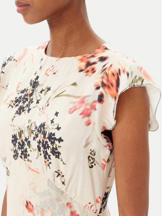 French Connection French Connection Rochie de vară 71YFU 90 Bej Regular Fit