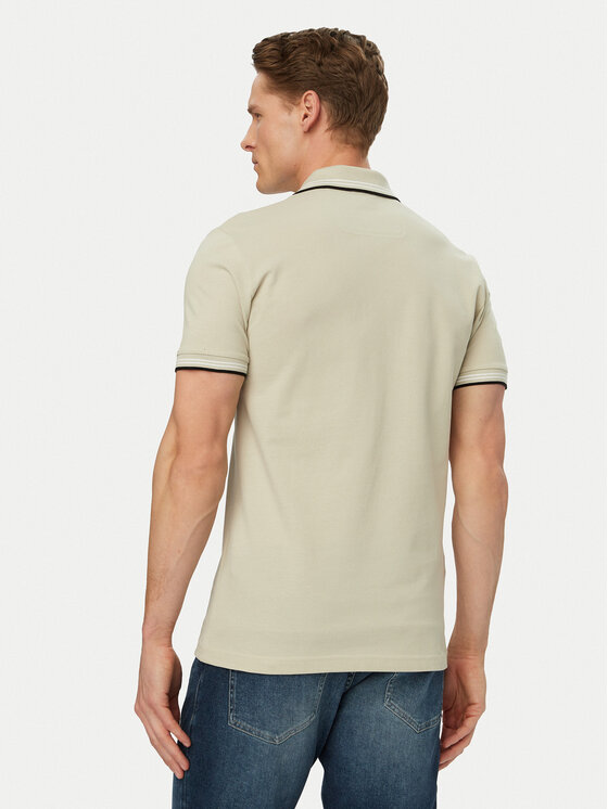 BOSS BOSS Pólóing Paul 50506193 Világos bézs Slim Fit