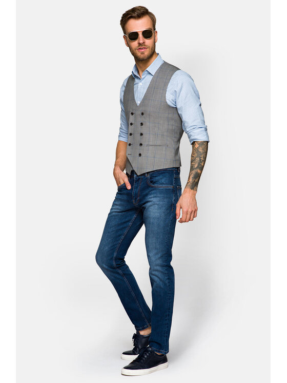 Lancerto Lancerto Kamizelka 2 Szary Regular Fit