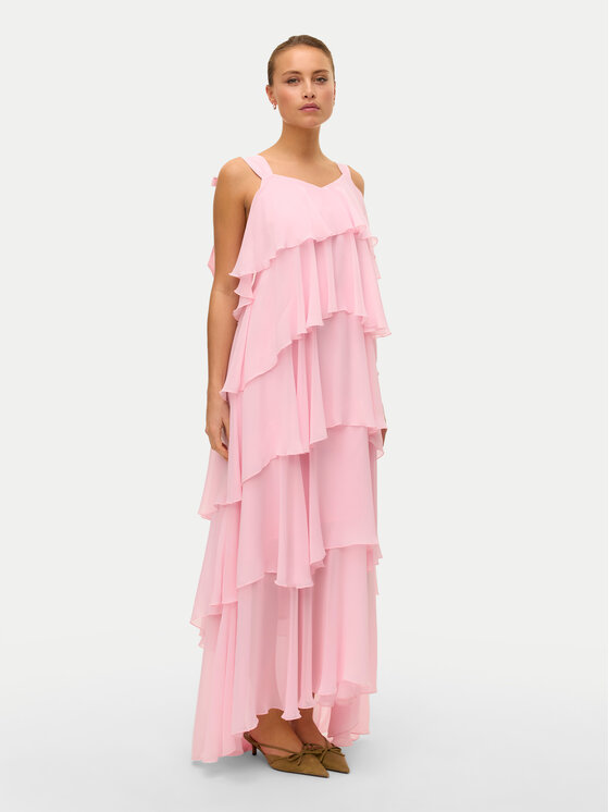 Vero Moda Vero Moda Rochie de seară Felicia 10331377 Roz Regular Fit
