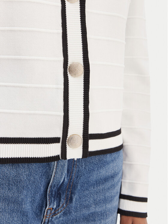 Morgan Morgan Cardigan 261-MLIO Alb Regular Fit