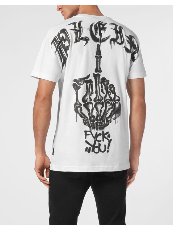 PHILIPP PLEIN PHILIPP PLEIN Tričko 11489 Biela Regular Fit